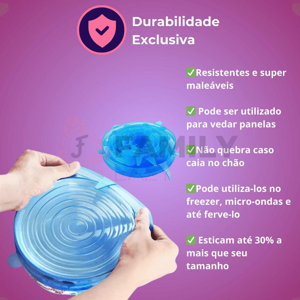 Kit Tampas De Silicone Universal